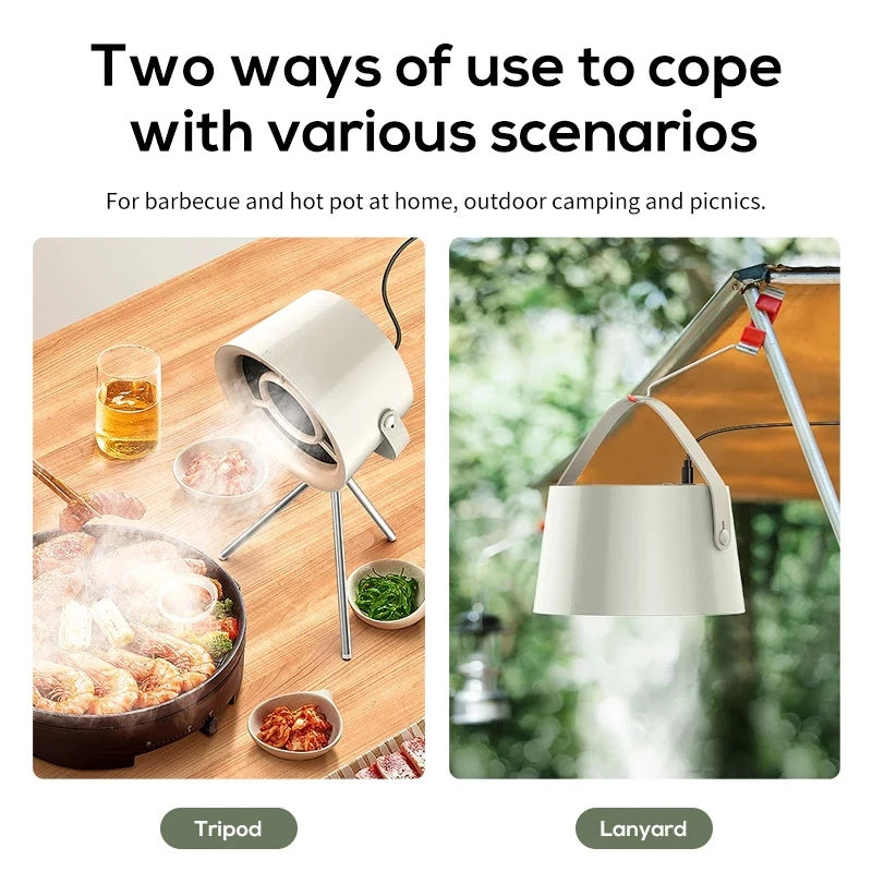 USB Rechargeable Exhaust Fan for Smoke-Free Cooking Fun
