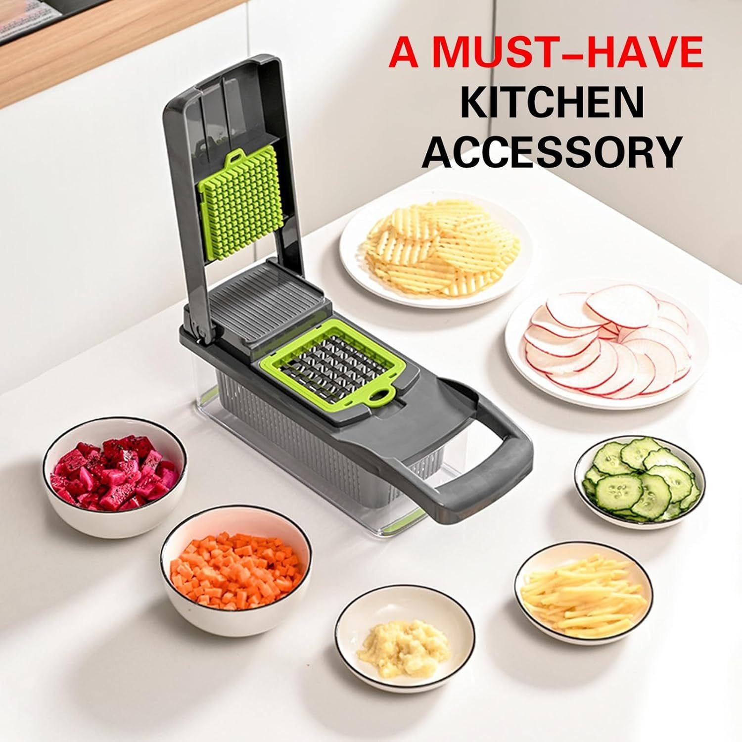 16-in-1 Veggie Chopper for Quick, Easy Meals & Fresh Salads