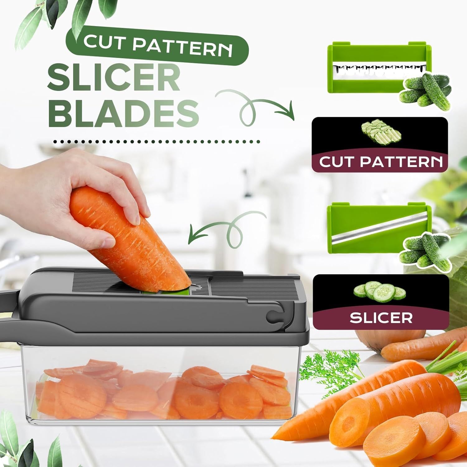 16-in-1 Veggie Chopper for Quick, Easy Meals & Fresh Salads