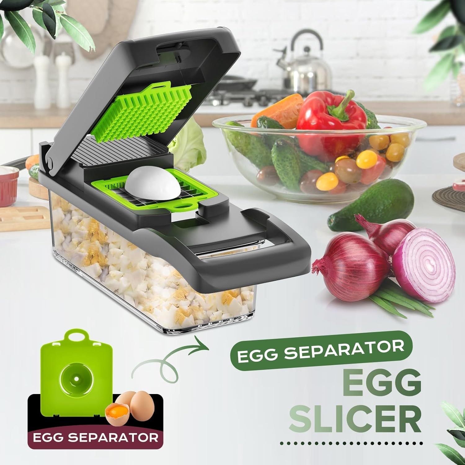 16-in-1 Veggie Chopper for Quick, Easy Meals & Fresh Salads
